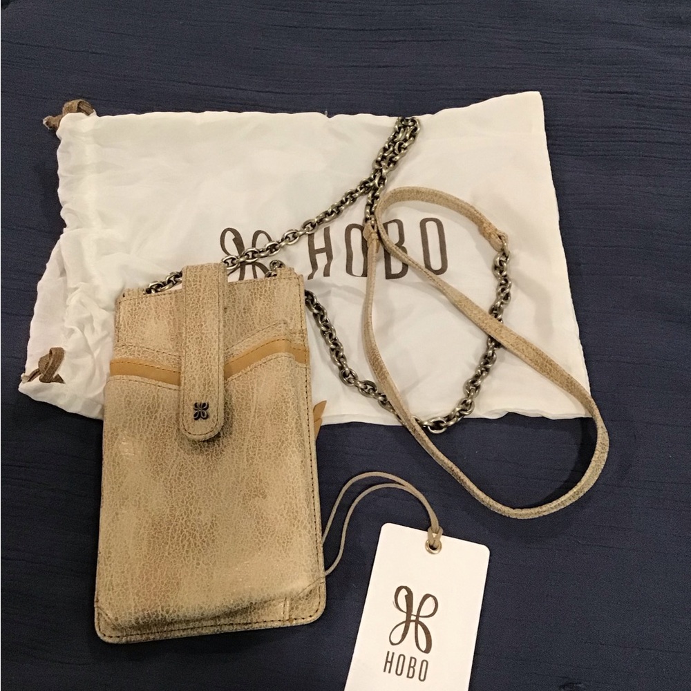 HOBO Metallic Gold Crossbody Bag
